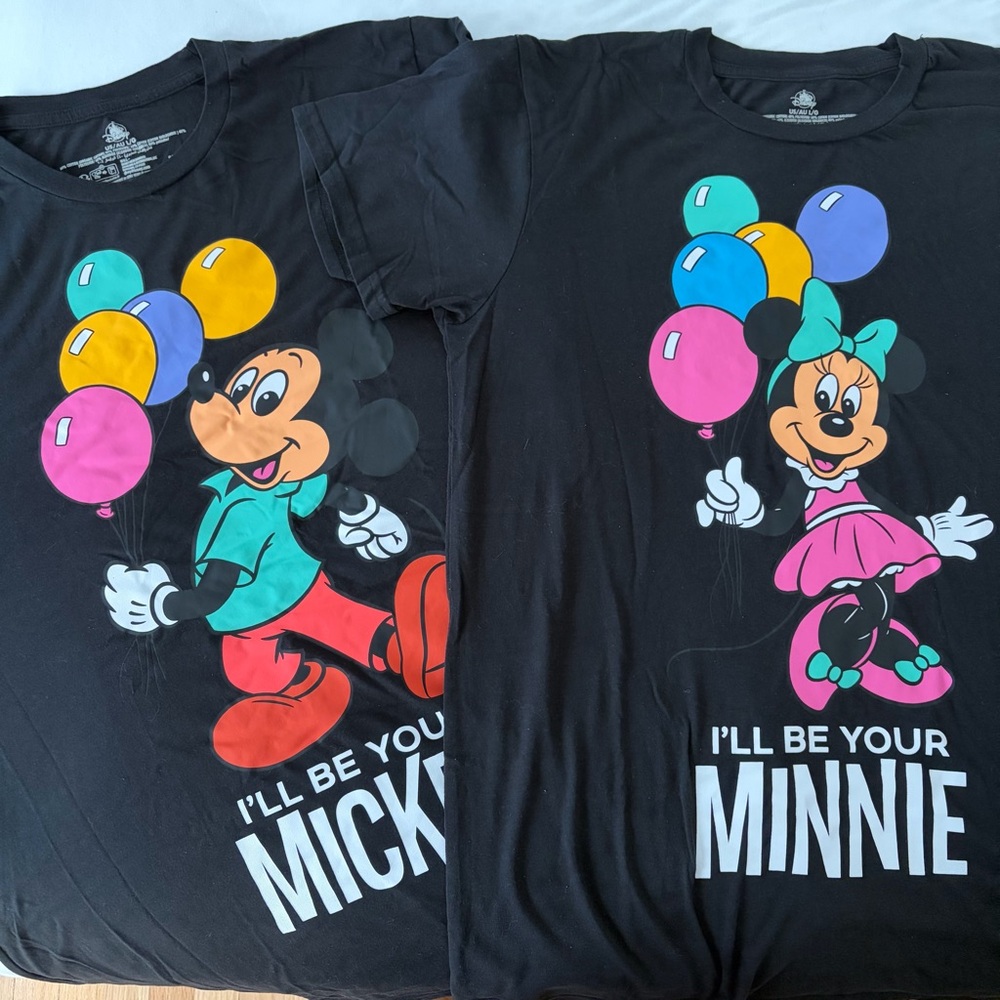 Disney Black T-Shirts (couple bundle)